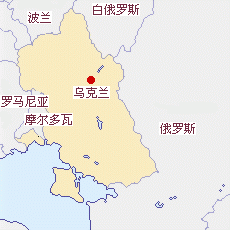 乌克兰国土面积示意图